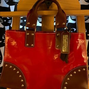 Really cute! Red Patient leather Purse!